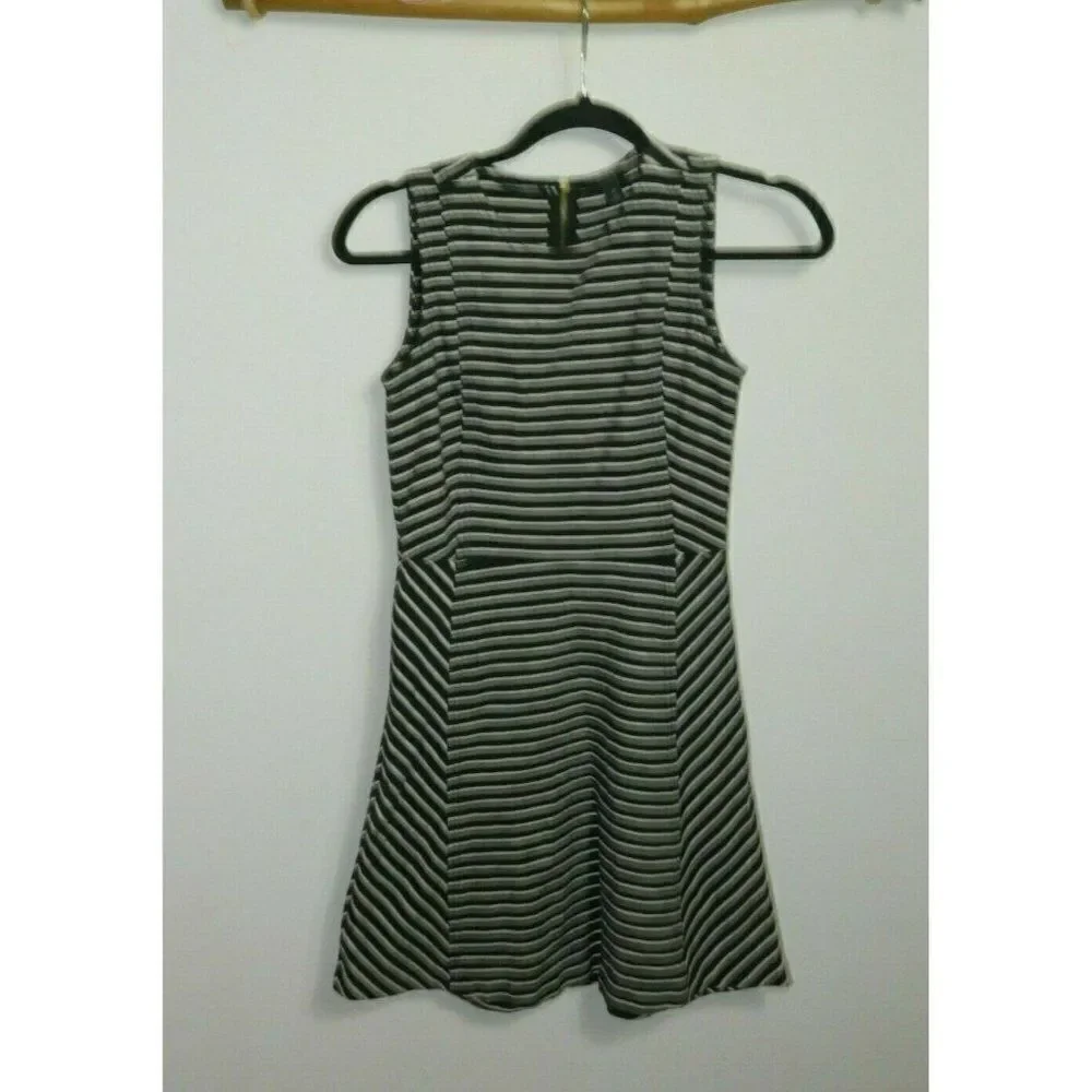 JJ Crew Dress Size‎ 00 Blue White Striped Sleeveless Nautical Coastal Grandma